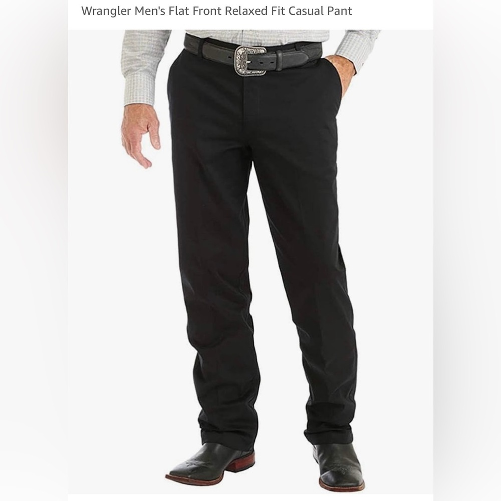 Wrangler Riata Flat front relaxed fit casual pants